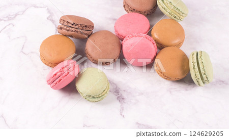 Macaroons cookies dessert Macaroons cookies dessert 124629205