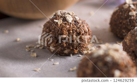 Homemade energy balls 124629259