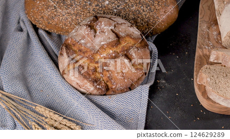 Fresh homemade bread 124629289