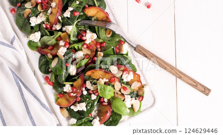 Spring vegetable salad Spring vegetable salad 124629446