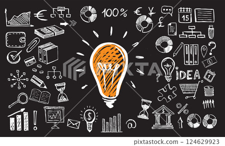 business, vector, icon 124629923