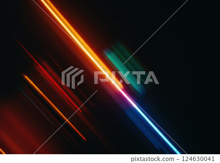 Energetic overlay material with colorful light trails (AI-generated image) Energetic overlay material with colorful light trails (AI-generated image) 124630041