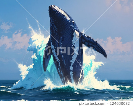Whale to jump 124630082