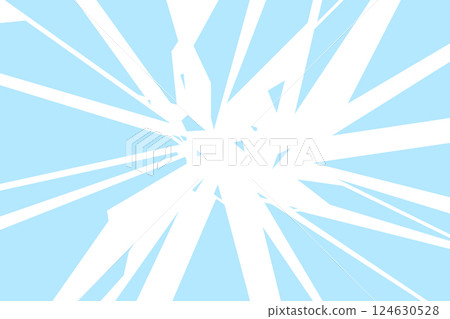 Background with broken glass. Sharp glass shards in flat cartoon style. Vector illustration backdrop Background with broken glass. Sharp glass shards in flat cartoon style. Vector illustration backdrop 124630528