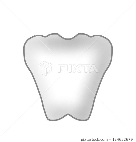 簡單的牙齒圖 124632679