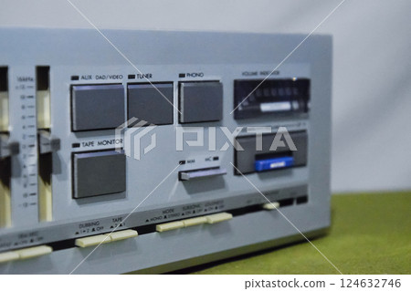 jvc ax-50. integrated amplifier sound amplifier class super A. Vintage equipment from the 80s. 124632746