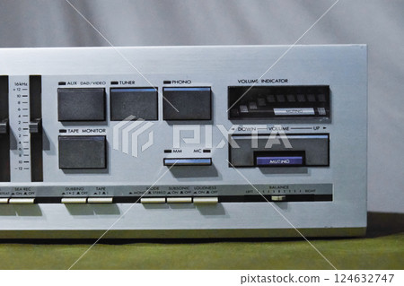 jvc ax-50. integrated amplifier sound amplifier class super A. Vintage equipment from the 80s. 124632747