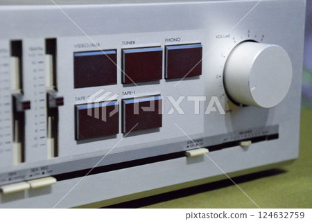 jvc ax-50. integrated amplifier sound amplifier class super A. Vintage equipment from the 80s. 124632759