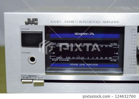 jvc ax-50. integrated amplifier sound amplifier class super A. Vintage equipment from the 80s. jvc ax-50. integrated amplifier sound amplifier class super A. Vintage equipment from the 80s. 124632760