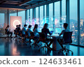 People in a futuristic office. AI Generated People in a futuristic office. AI Generated 124633461