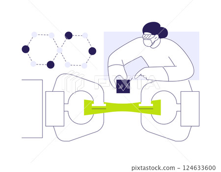 Testing nanomaterials abstract concept vector illustration. Testing nanomaterials abstract concept vector illustration. 124633600