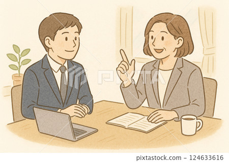 商務、面試、諮詢、職業支持、女性員工、職業婦女、女性企業家、指導、建議、教育、培訓 124633616