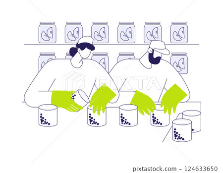 Canning food abstract concept vector illustration. Canning food abstract concept vector illustration. 124633650