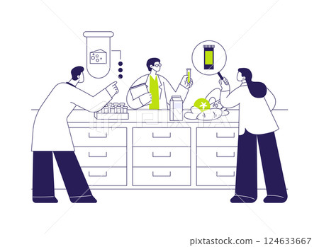 Development of new food products abstract concept vector illustration. Development of new food products abstract concept vector illustration. 124633667