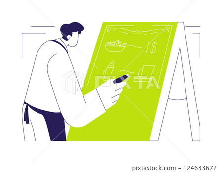 Dish of the day abstract concept vector illustration. 124633672
