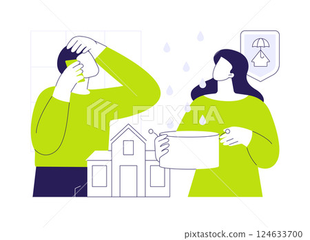 Home warranty abstract concept vector illustration. Home warranty abstract concept vector illustration. 124633700