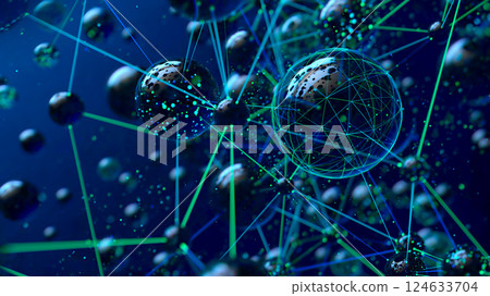 Interconnected Realms: A Cosmic Dance of Energy and Depth 124633704