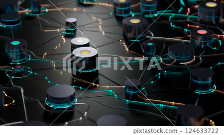 illuminated Network: A Dark Symphony of Nodes and Connections illuminated Network: A Dark Symphony of Nodes and Connections 124633722