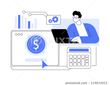 PPC campaign creation isolated cartoon vector illustrations. 124633815