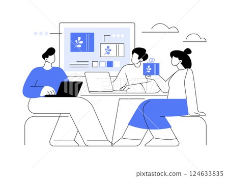 Branding isolated cartoon vector illustrations. 124633835