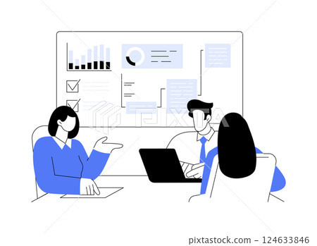 Agile project management isolated cartoon...-插圖素材 [124633846] - PIXTA圖庫