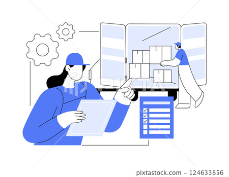 Making inventory isolated cartoon vector illustrations. 124633856