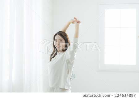 A woman growing A woman growing 124634897