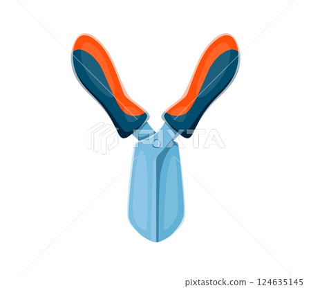 Cartoon farm font of agriculture tool type or typeface, vector English alphabet for kids. Farm font letter Y in shape of garden pruning shears or secateurs pruner for farmer harvesting alphabet Cartoon farm font of agriculture tool type or typeface, vector English alphabet for kids. Farm font letter Y in shape of garden pruning shears or secateurs pruner for farmer harvesting alphabet 124635145