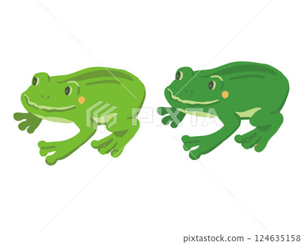 青蛙手繪流行插畫集 124635158