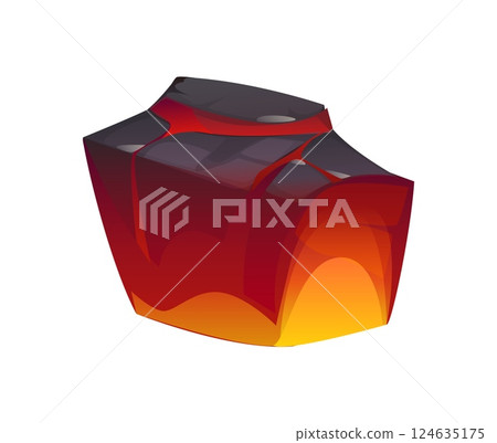 Fireplace burn red ember, cartoon charcoal piece. BBQ grill burning charcoal piece, firewood isolated vector ablaze red fuel. Barbecue burnt coal or fireplace fiery hot ember charcoal Fireplace burn red ember, cartoon charcoal piece. BBQ grill burning charcoal piece, firewood isolated vector ablaze red fuel. Barbecue burnt coal or fireplace fiery hot ember charcoal 124635175