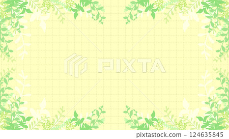 A gentle, plant-based frame background 124635845