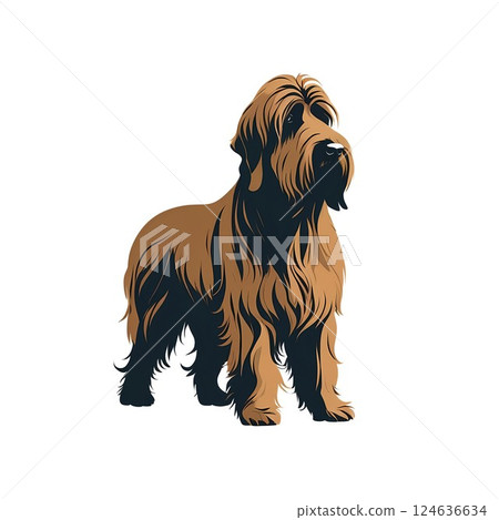The Briard is an independent and effective guard dog. 124636634