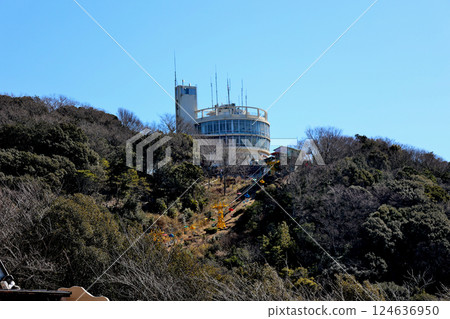 View from the Rokko Mountain traverse course at Sumaura Sanjo Park, from the rotating observation deck on the roof View from the Rokko Mountain traverse course at Sumaura Sanjo Park, from the rotating observation deck on the roof 124636950
