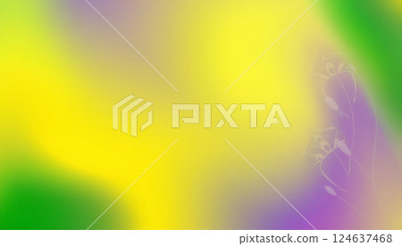 A soft, colorful abstract background blending hues of yellow, green, and purple, ideal for backgrounds, digital projects, or artistic design, evoking creativity and tranquility. 124637468