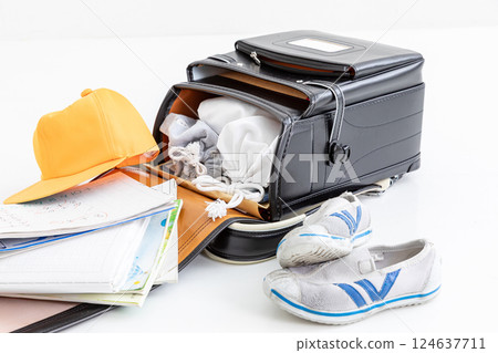 Elementary school student's luggage 124637711