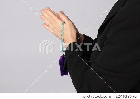 喪服、祈禱、葬禮、圖像 124638556