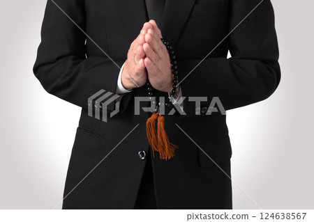 喪服、祈禱、葬禮、圖像 喪服、祈禱、葬禮、圖像 124638567