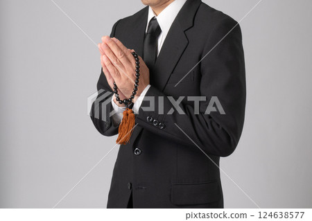 喪服、祈禱、葬禮、圖像 124638577