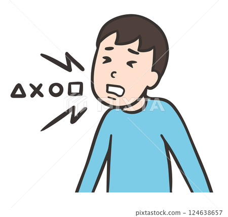 患有妥瑞氏症、聲音抽動症狀和穢語症的男子 124638657