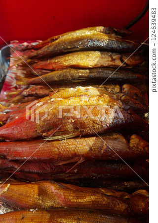 Texture or background of Omul fish a fish that can only be found in Lake Baikal. Texture or background of Omul fish a fish that can only be found in Lake Baikal. 124639483
