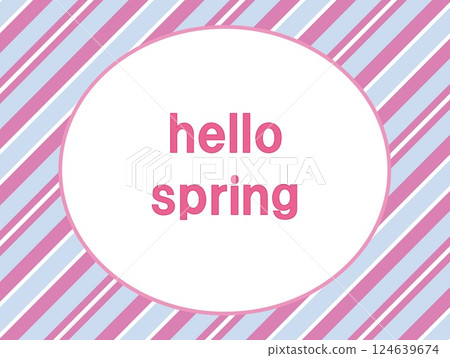 你好春天 春天條紋圖案 柔和的色彩 124639674