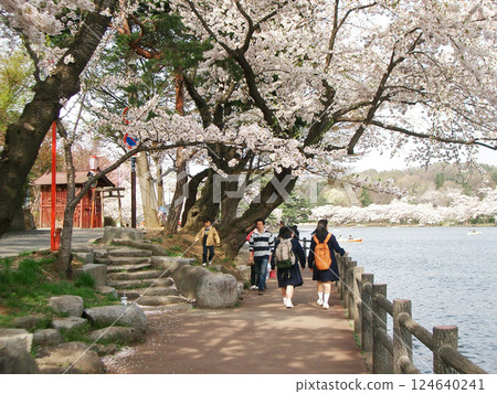 Takamatsu Daimyojin Shrine at Takamatsu Pond in Morioka Takamatsu Park (Morioka City, Iwate Prefecture) Takamatsu Daimyojin Shrine at Takamatsu Pond in Morioka Takamatsu Park (Morioka City, Iwate Prefecture) 124640241