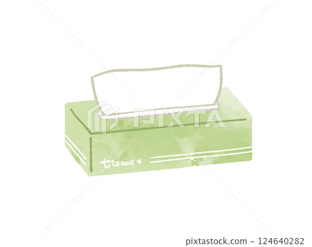 Box tissue-watercolor Box tissue-watercolor 124640282