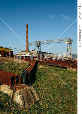 Old industrial site with Old industrial site with 124640319