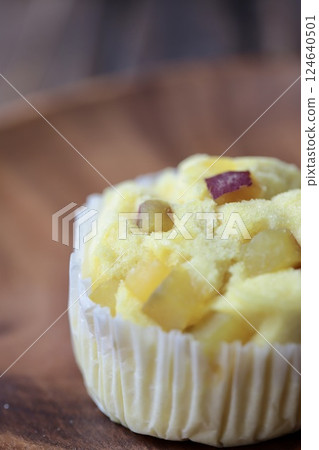 Fluffy steamed sweet potato bread Fluffy steamed sweet potato bread 124640501