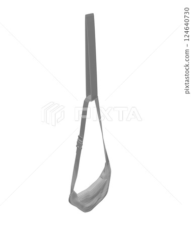 Old fashioned, retro style waist bag, fashion accessory from 90s, polygonal vector illustration isolated on white background. Waist bag, fashion belt pouch polygonal. 3D. Old fashioned, retro style waist bag, fashion accessory from 90s, polygonal vector illustration isolated on white background. Waist bag, fashion belt pouch polygonal. 3D. 124640730