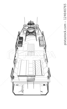 Warship icon outline. Military ships and naval vessels. isolated vector images. Military ship outline vector. Military vehicle template vector isolated on white. Warship icon outline. Military ships and naval vessels. isolated vector images. Military ship outline vector. Military vehicle template vector isolated on white. 124640765