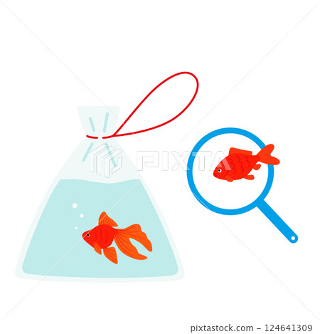 Goldfish scooping  124641309