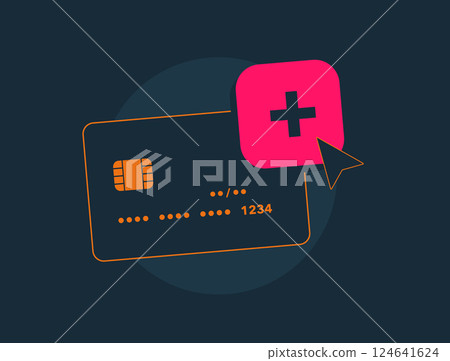 Credit card cloning and fraud risks with duplicate bank cards, financial theft and unauthorized transactions. Cybercrime, identity theft and payment security concerns. Cloning card vector illustration 124641624