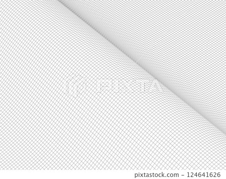 Wave image wireframe background vector illustration 124641626